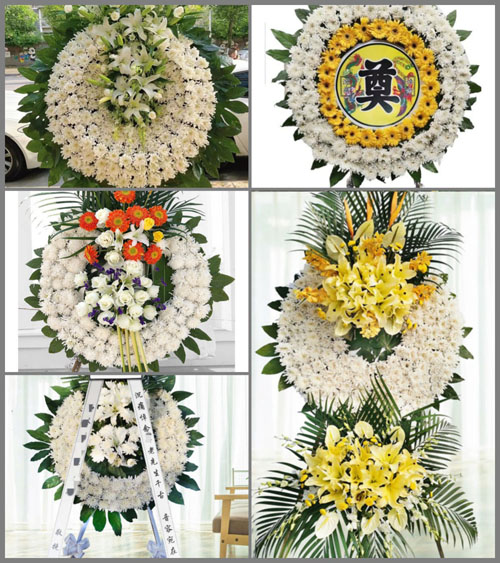 辽宁丹东振安区汤山城镇花圈速递