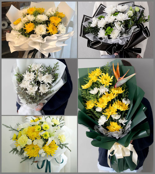 辽宁丹东振安区汤山城镇白事花束代送